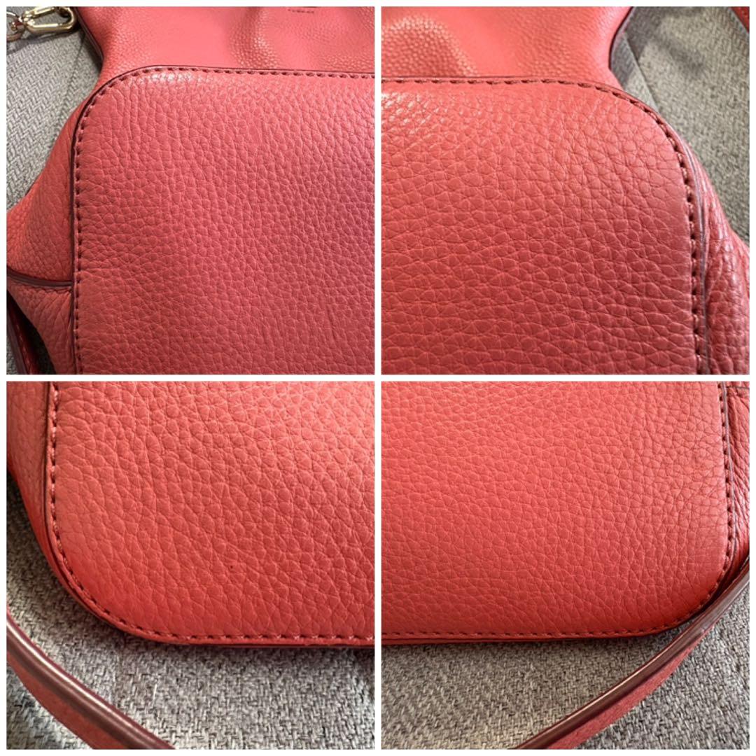 トリーバーチ 2way タッセル トートバッグ レザー 金具 ピンク A4