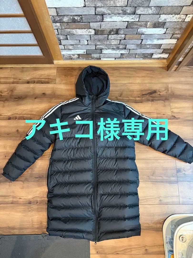 アキコ　希少！3XL！adidas ベンチコート adidas（アディダス） ベンチコート 中綿ジャケット ジュニア 120