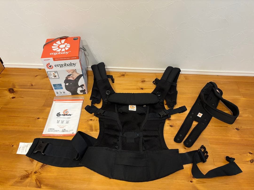 ergobaby ADAPT抱っこ紐 ブラック - メルカリ