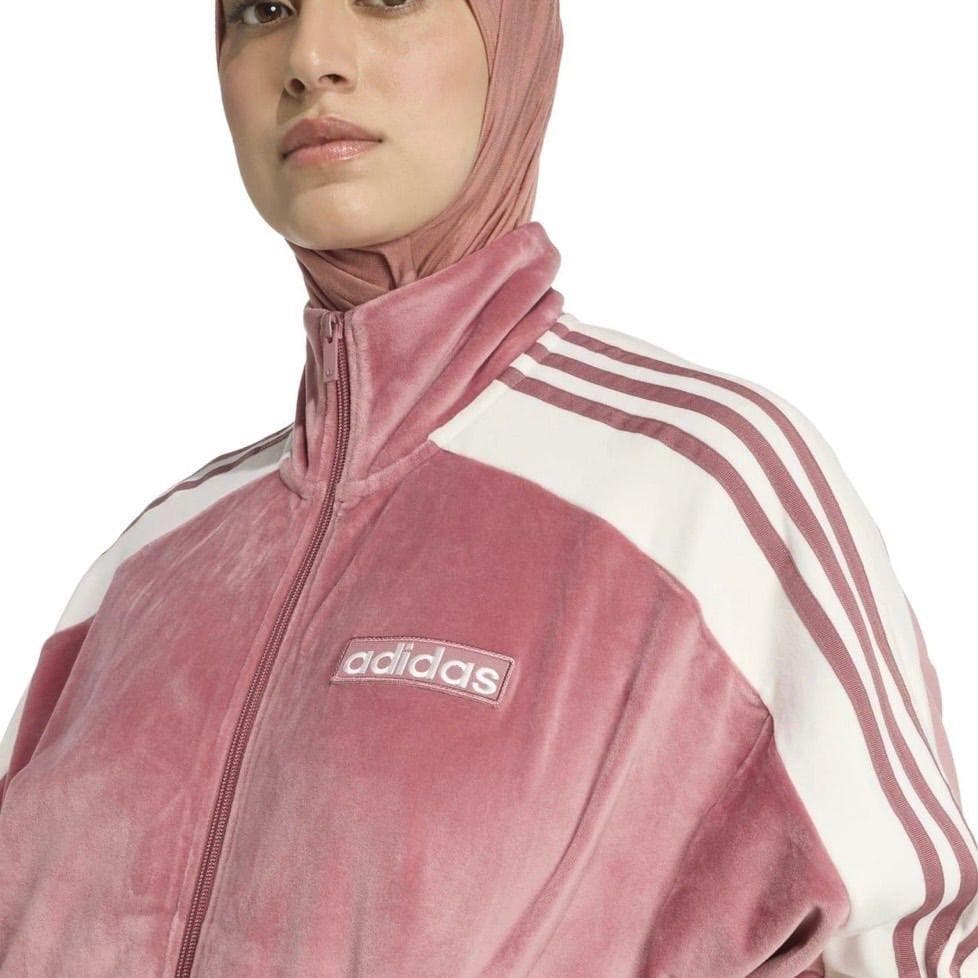 adidas アディブレイク ベロア トラックトップ 重盛さと美 L ピンク