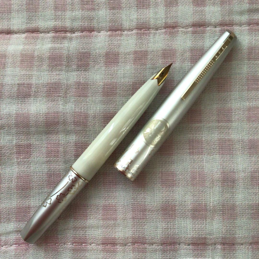 プラチナ 14K 14金 万年筆 ショート クローバー柄 廃盤 - メルカリ