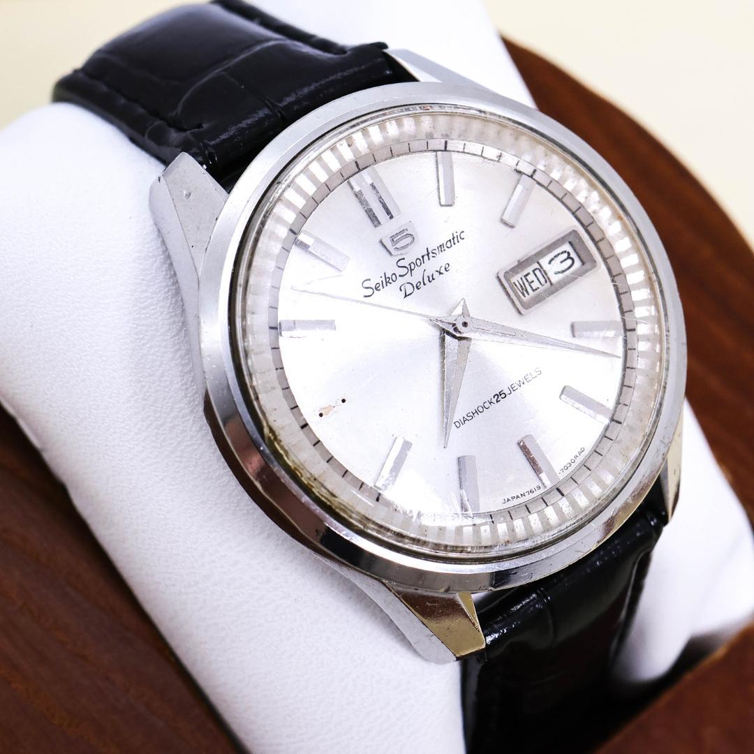 稼働 SEIKO 5 腕時計 スポーツマチックデラックス 自動巻き 2969