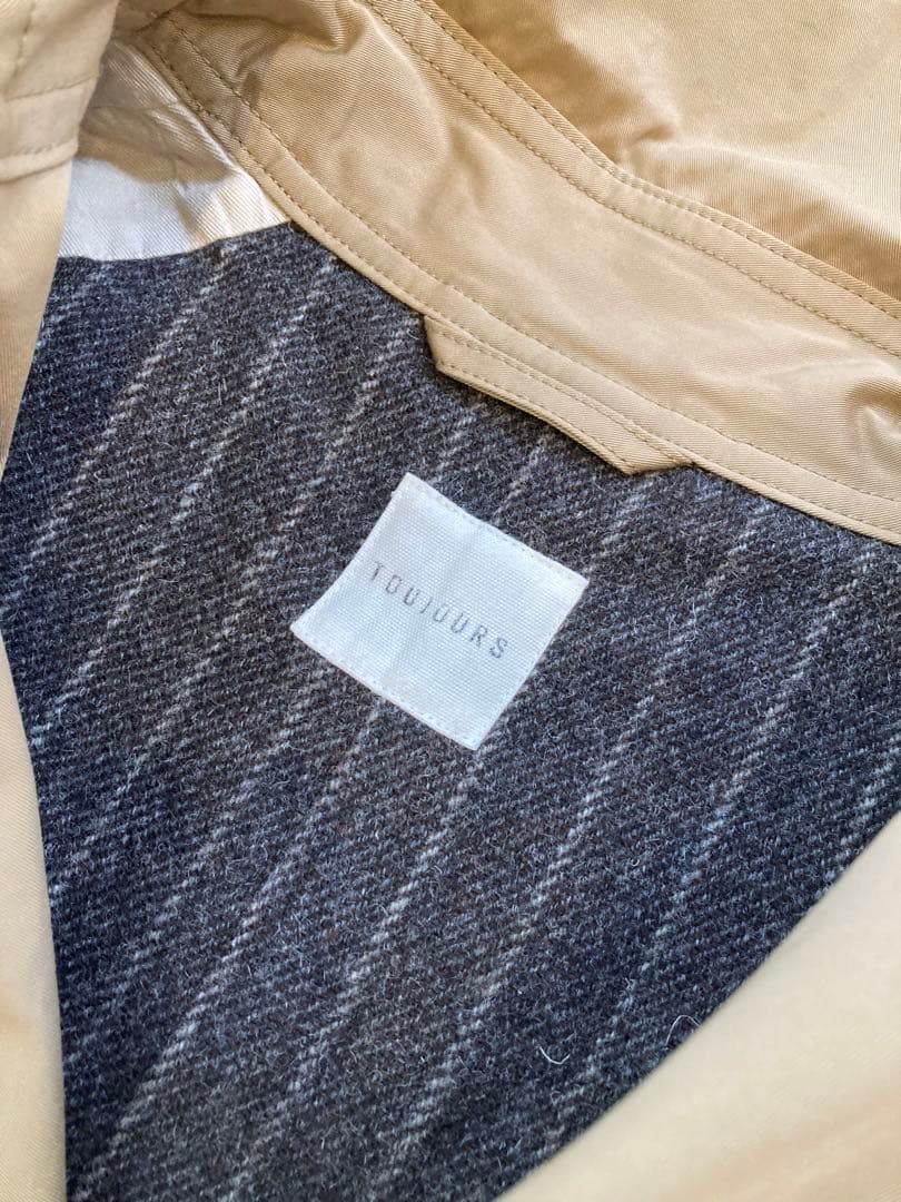 トゥジュー toujours フード付きワイド オーバーサイズ トレンチ