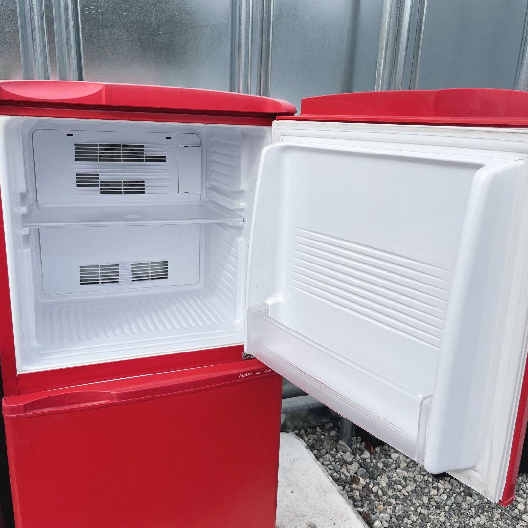 270設置まで対応 新生活 赤冷蔵庫 8kg洗濯機 人気モデル AQUAセット