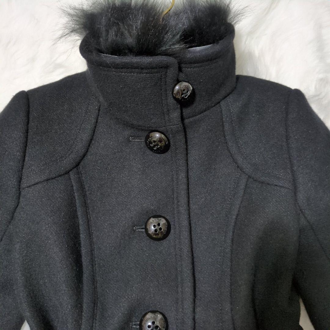 apple様専用バーバリーブルーレーベル フォックスファー ロングコート