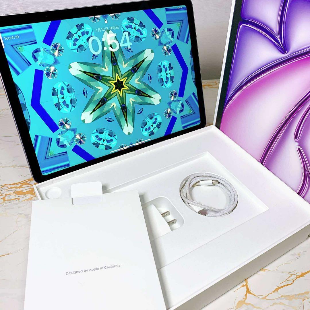 美品iPad Air 11インチ M2 128GB BT92% SIMフリー】 11インチ iPad Air（M2）Apple M2 11型 Wi-Fi + Cellular