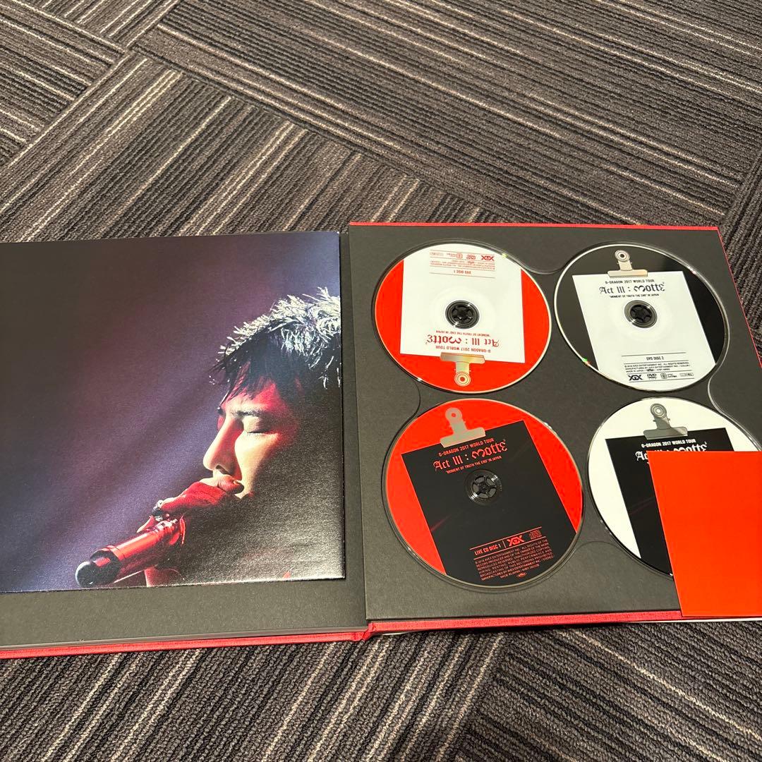 ⭐️G-DRAGON 2017 ACTIII MOTTE DVD 初回限定盤 - メルカリ