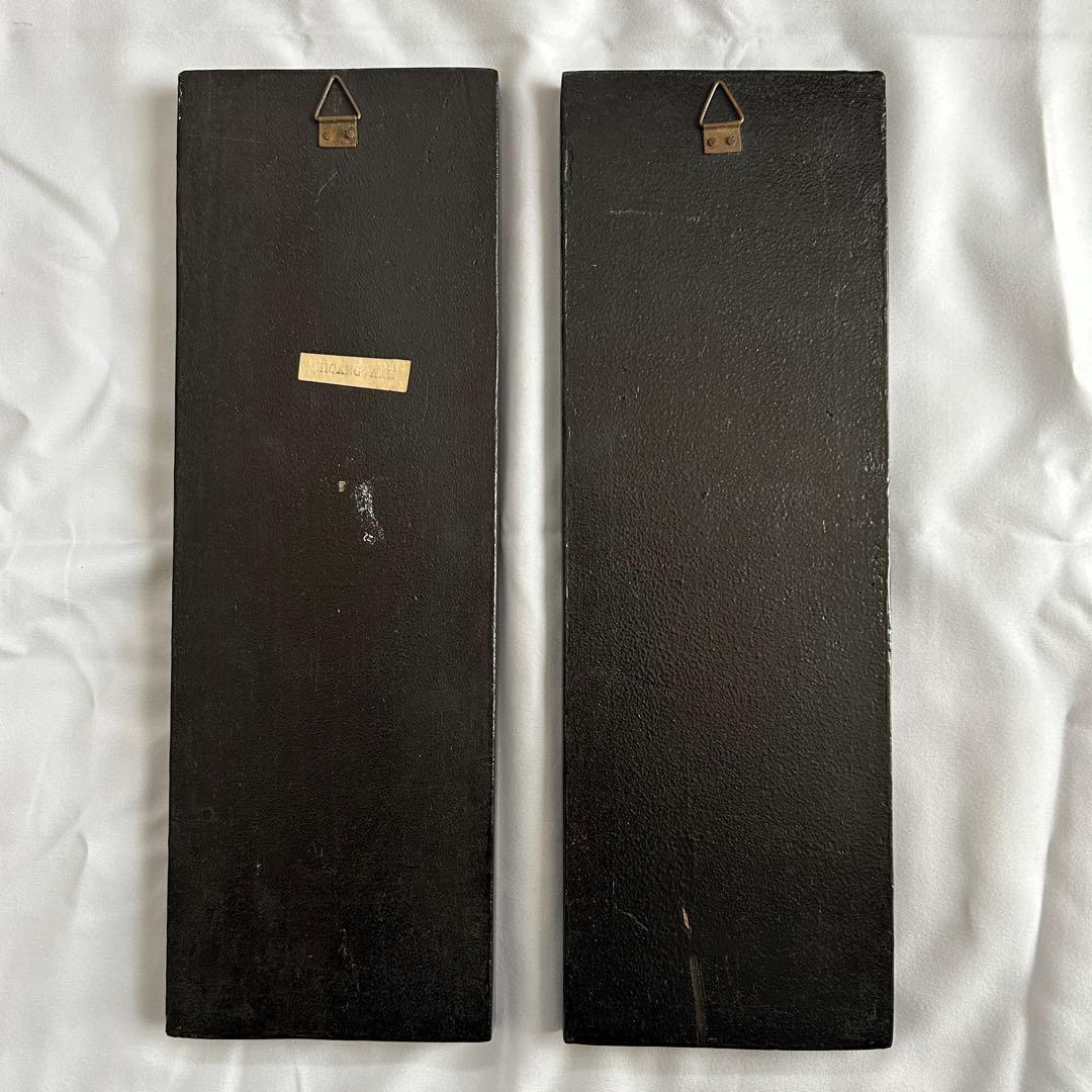 螺鈿 螺鈿細工 漆工 壁飾り 古美術品 漆芸 伝統工芸 2枚セット - メルカリ