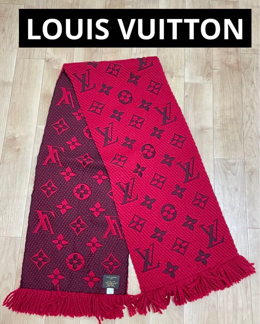 LOUIS VUITTON マフラー エシャルプ ロゴマニア ルイ・ヴィトン マフラー エシャルプ ロゴマニア LVストーリーズ