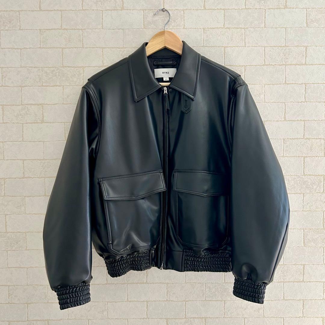 HYKE エコレザージャケット 2024aw - メルカリ