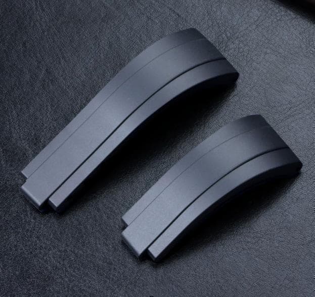 20mm ロレックス用 互換ラバーベルト ブラック オイスターフレックス