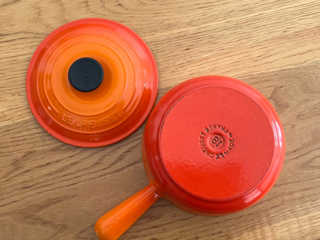 Le Creuset ソースパン 18cm オレンジ - メルカリ