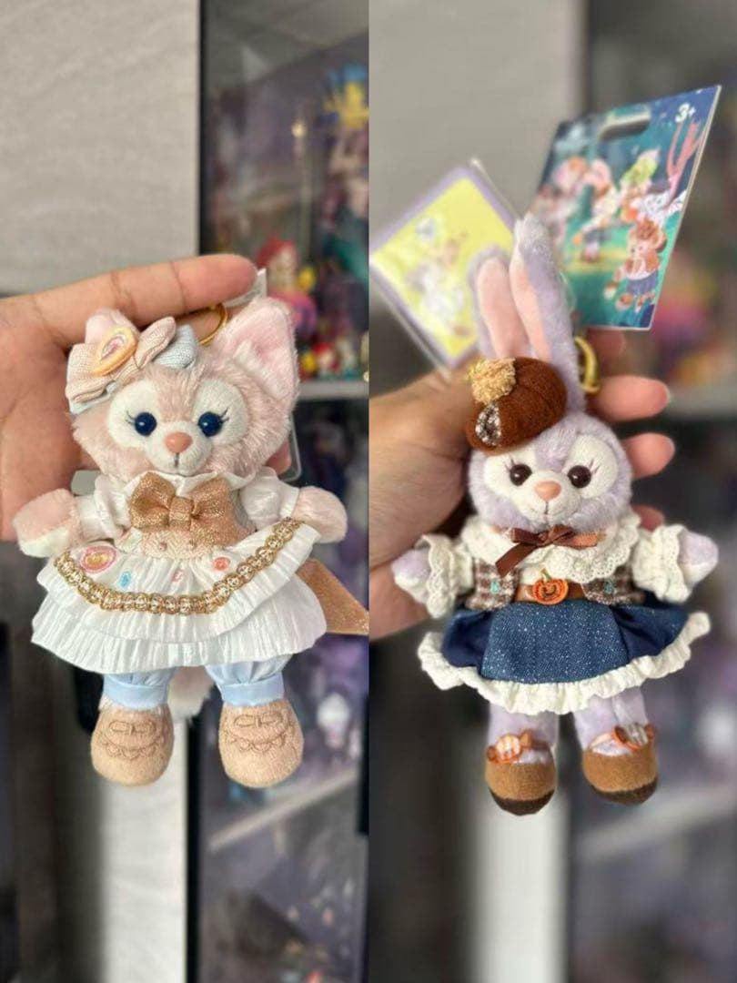上海ディズニーリーナベルとステラルーキーチェーン2点 現地購入 正規品】リーナベル 2025夏 ぬいぐるみキーホルダー キー