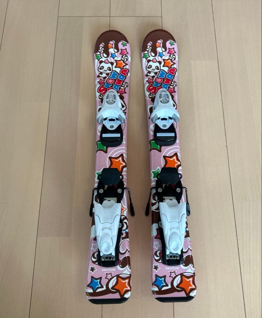 SWALLOW キッズ用スキーセットSNOWPANDA 70cm ストック付き - メルカリ