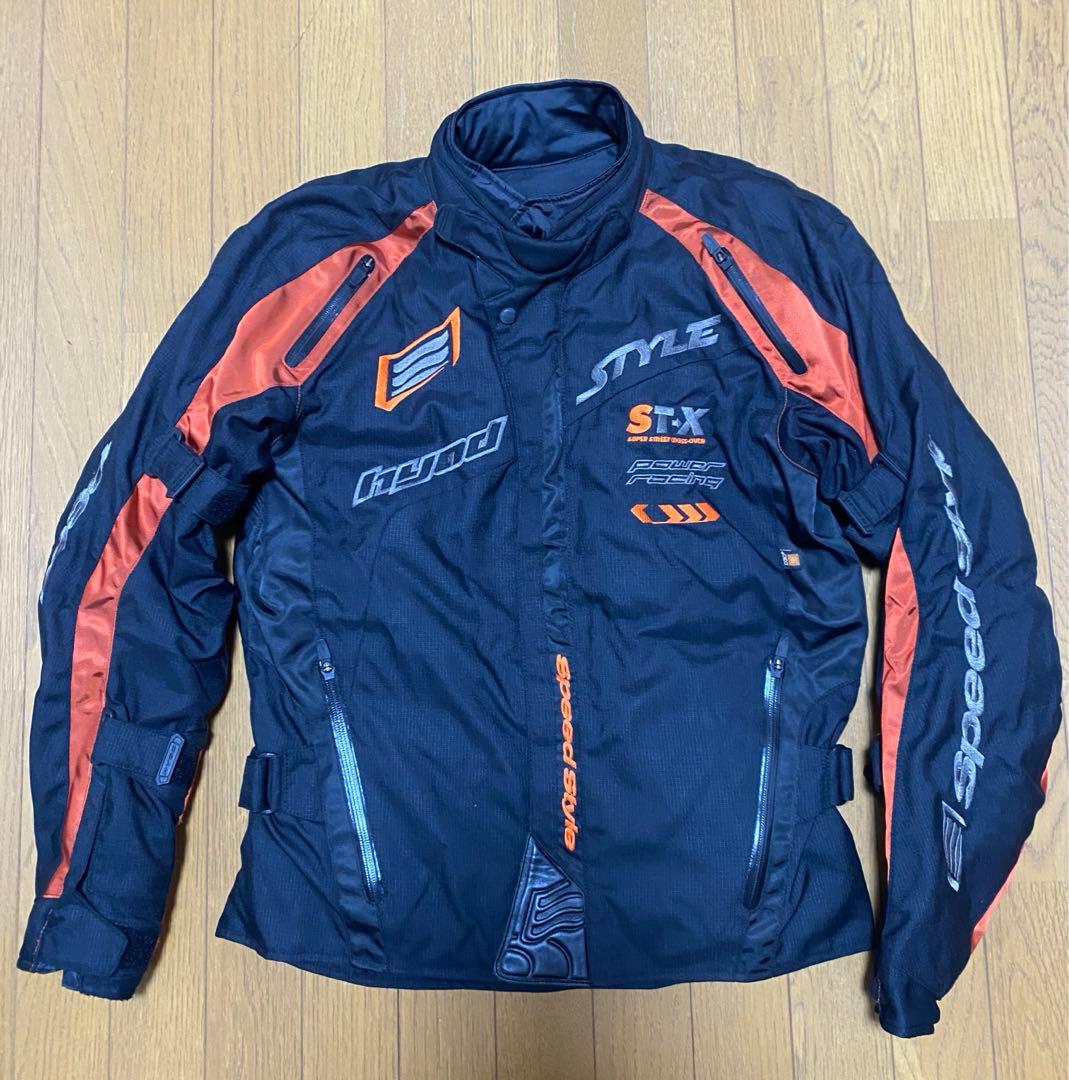 HYOD 冬用バイクジャケット L 黒/オレンジ - メルカリ