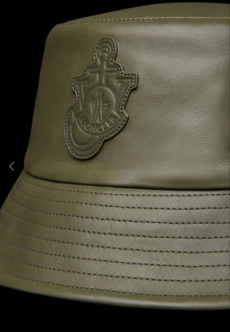 俺オレオ 様専用【新品未使用】 moncler レザーバケットハット - メルカリ