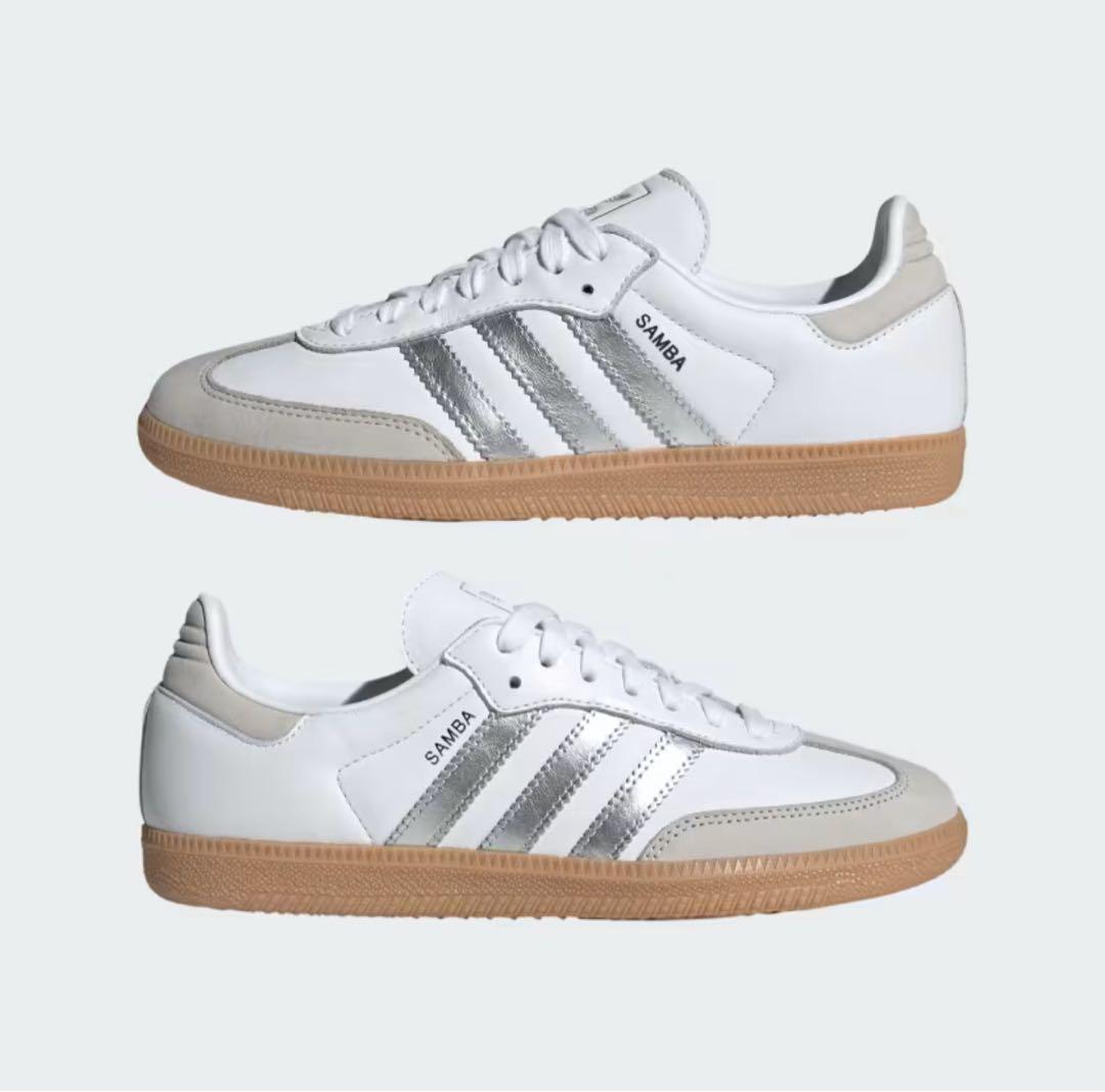 adidas Samba OG W ホワイト／シルバー　25.0cm 未使用品
