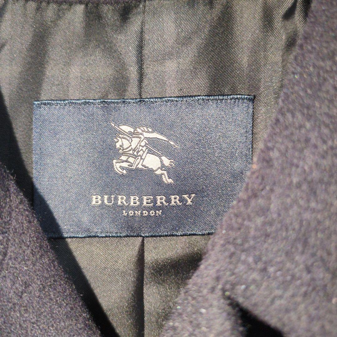 バーバリー ロンドン メンズコート 羊毛、カシミヤ、アンゴラ 濃紺