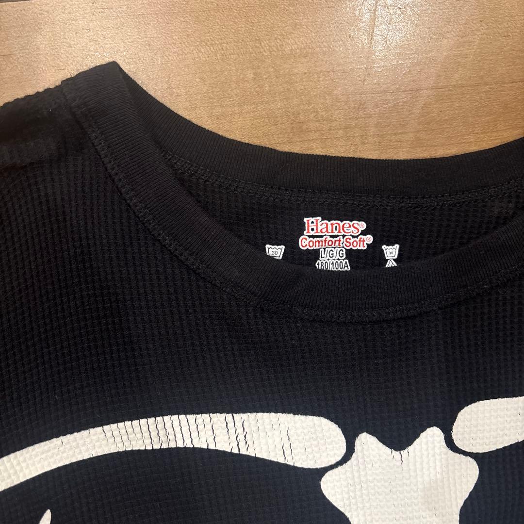 Supreme Hanes Bones Thermal ボーン 骨 サーマル 黒 - メルカリ
