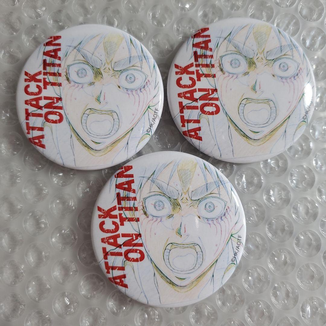 進撃の巨人 WIT STUDIO key:prime 缶バッジ リヴァイ 3つ - メルカリ