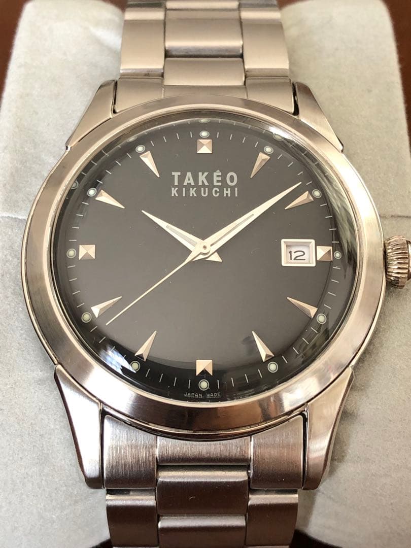 6月電池交換済！『美品』クラシックデザイン　上品な質感タケオキクチ　女性の方にも 2WAYチェーンフラップショルダーバッグ（2002581806