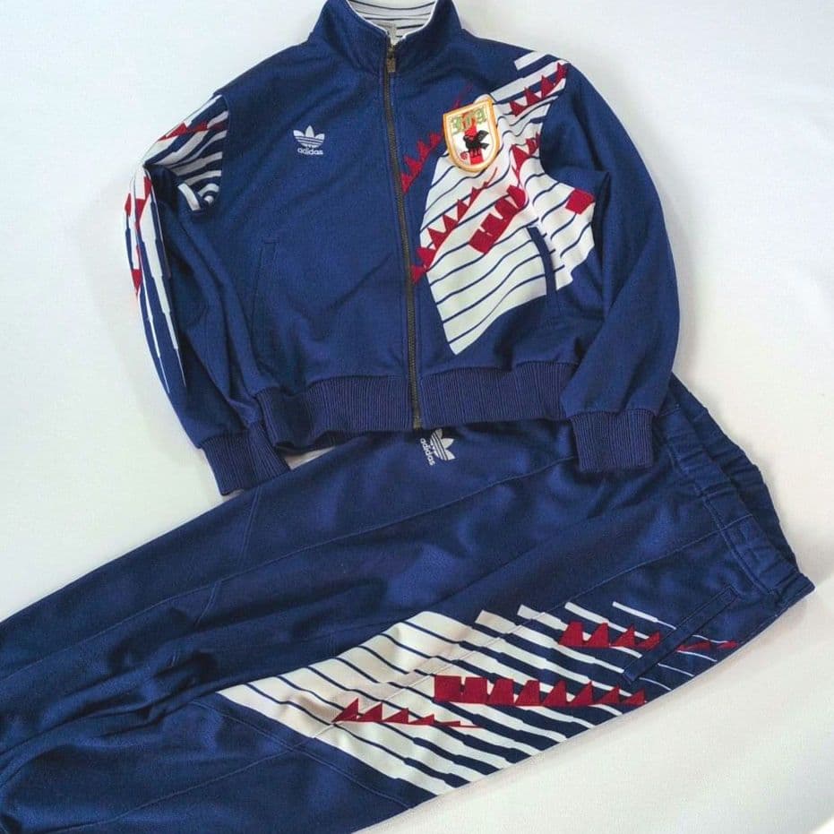 【希少】アディダス　日本代表　ドーハモデル　セットアップ　Sサイズ 希少】adidas アディダス サッカー日本代表 95年 ドーハモデル