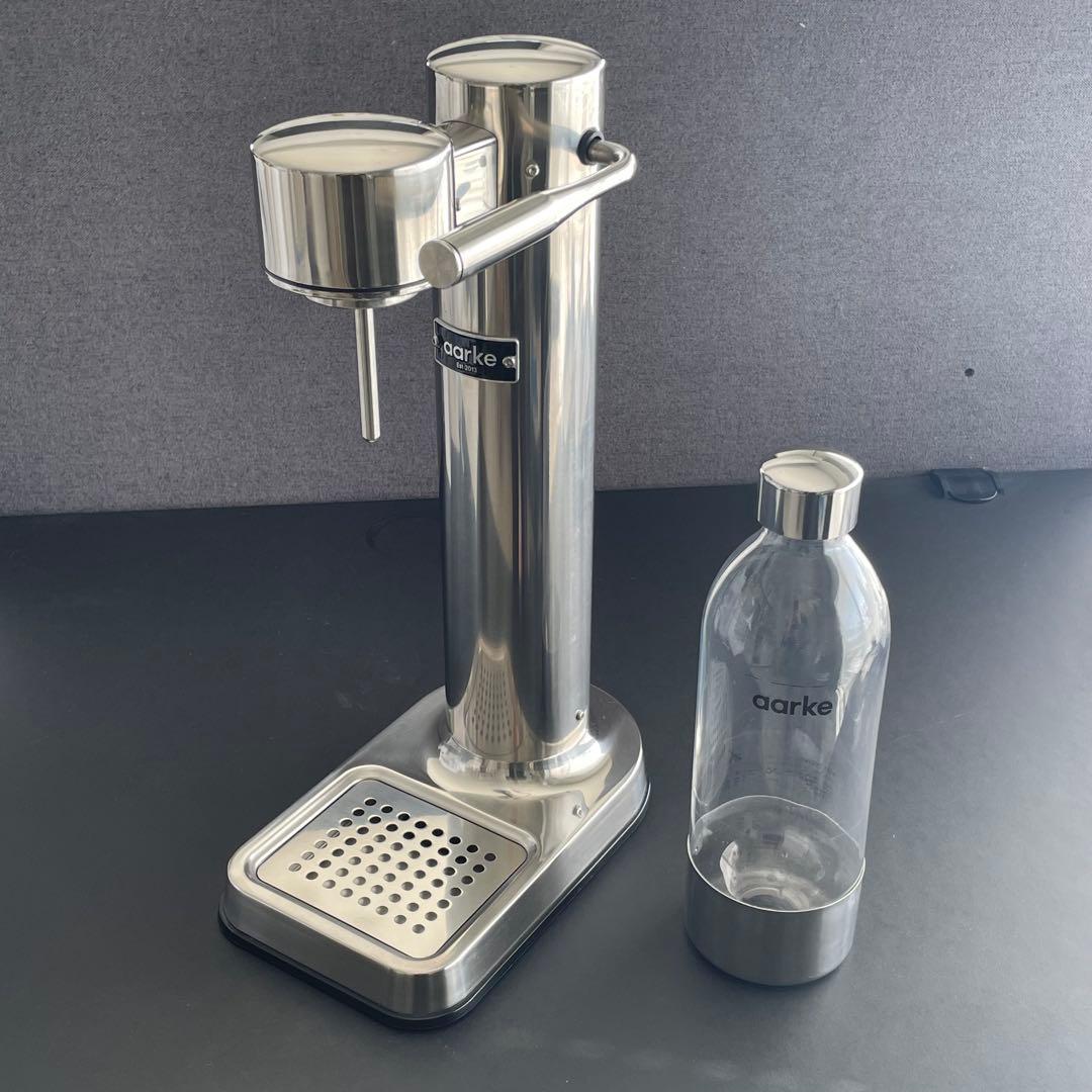 aarke carbonator 3 【炭酸水メーカー ステンレス製】 aarke（アールケ）Carbonator 3 炭酸水メーカー シルバースチール