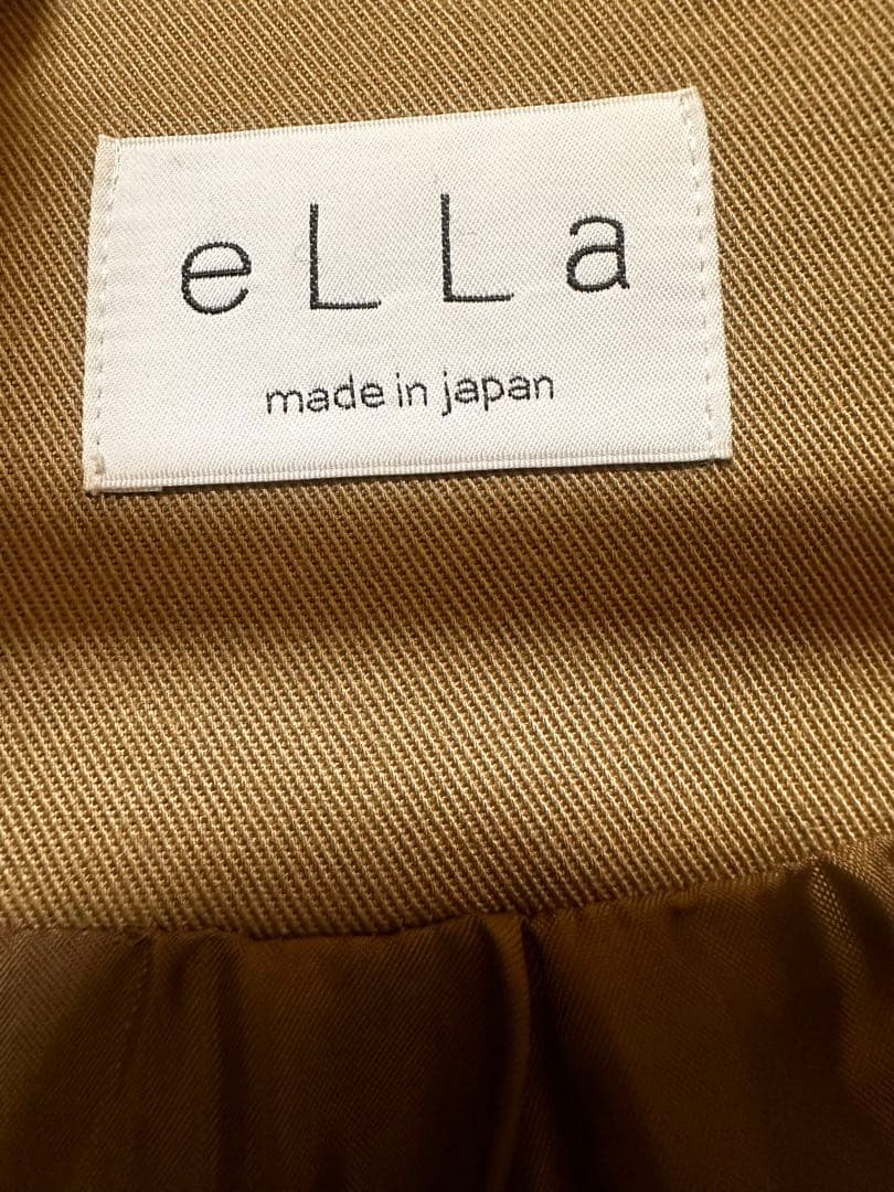 ella_selectshop コットンツイルアシンメトリーコート ベージュ - メルカリ