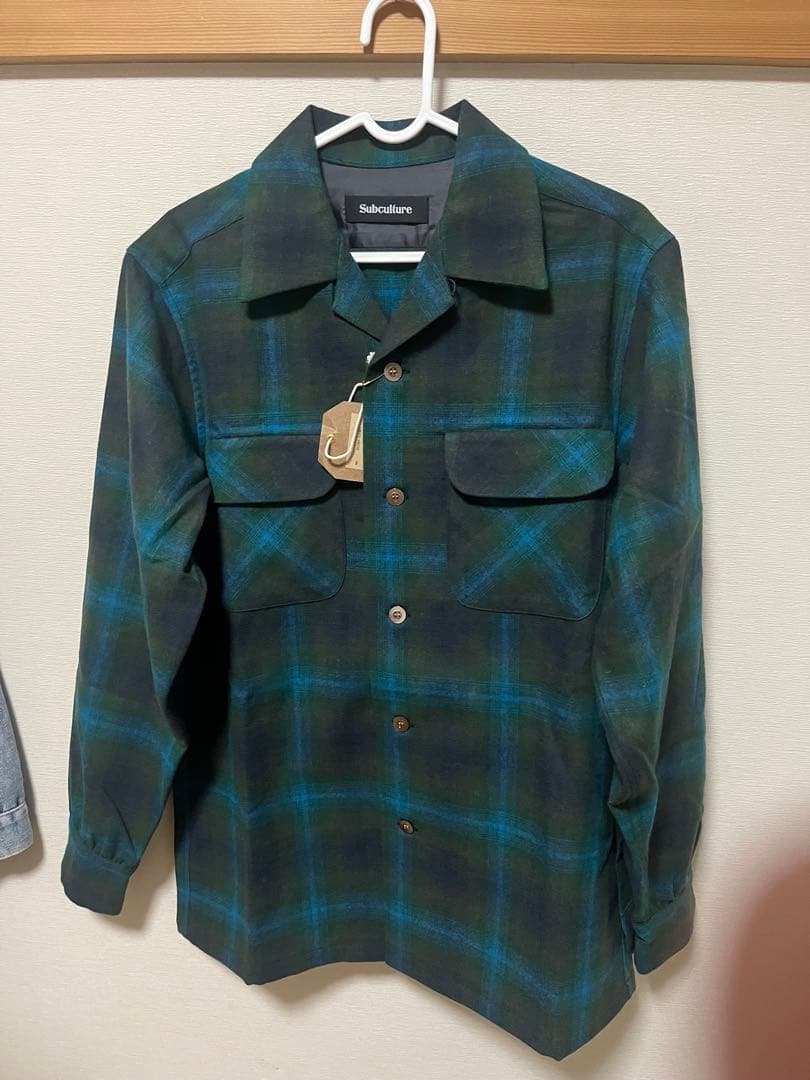 極Subculture WOOLCHECKSHIRTGREENサイズ2キムタク キムタク着 subculture wool shirt サイズ2 - メルカリ