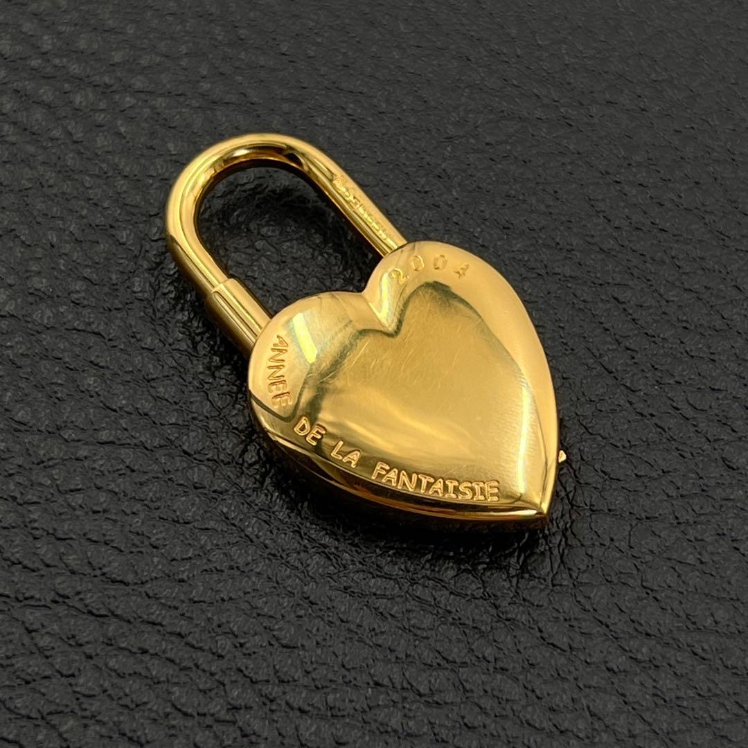 HERMES エルメス カデナ ファンタジーハート＆キー 2004年 ゴールド