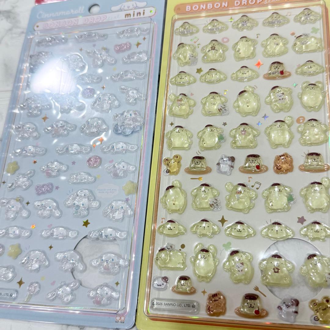 正規品】ボンボンドロップシールミニ サンリオ 全8種セット