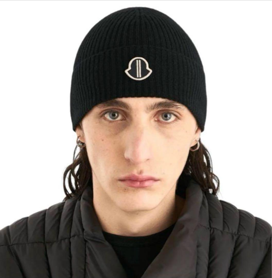 モンクレールRick Owensコラボニット帽 - メルカリ
