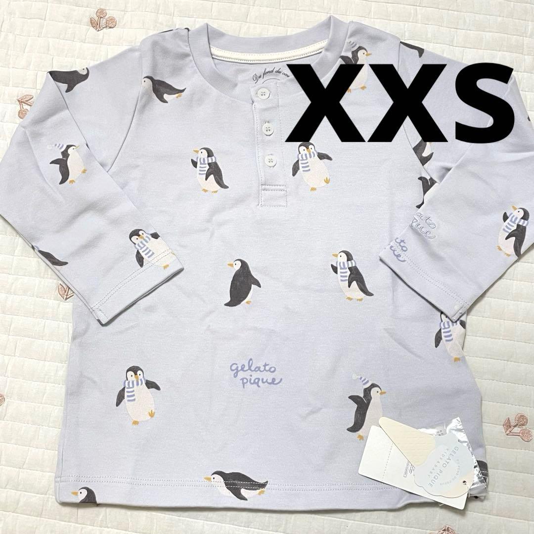 ジェラートピケ ペンギン柄ロンT xxs - メルカリ