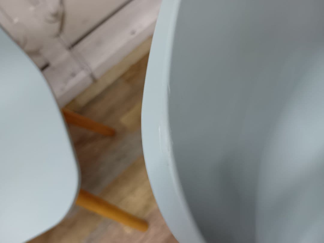 在庫処分 4脚セットVitra HAL Wood ダイニングチェア アイスグレー