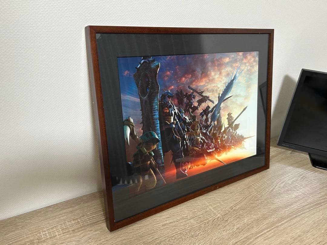 モンスターハンター　20周年額装アート　ハンターエディション 期間中毎月開催！ モンハン部特別企画モンスターハンター20周年応援