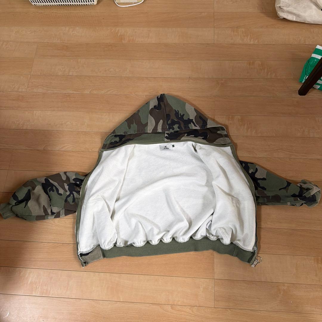 Scuffers 迷彩パーカー カモフラ フーディー オーバーサイズ