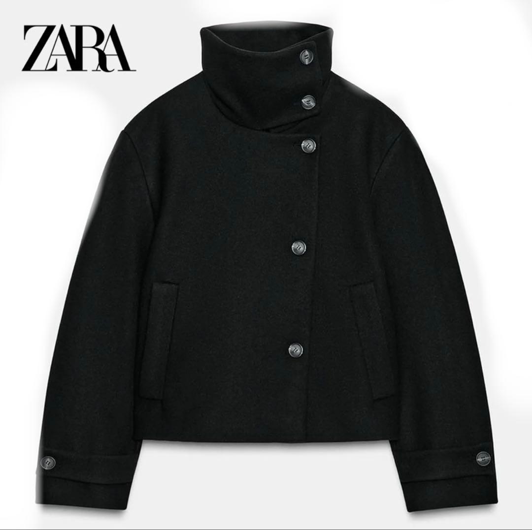 1/31限定出品【ZARA】ハイネックショートコート 1/31限定出品【ZARA】ハイネックショートコート - メルカリ