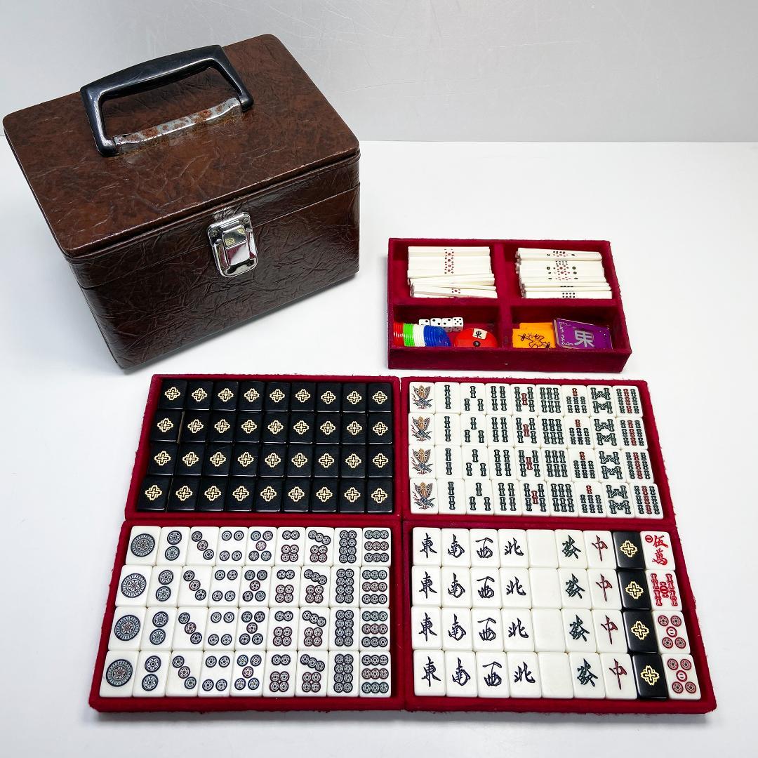 極希少 ミズノ丸一 麻雀牌 背黒 家紋 法悦 - メルカリ