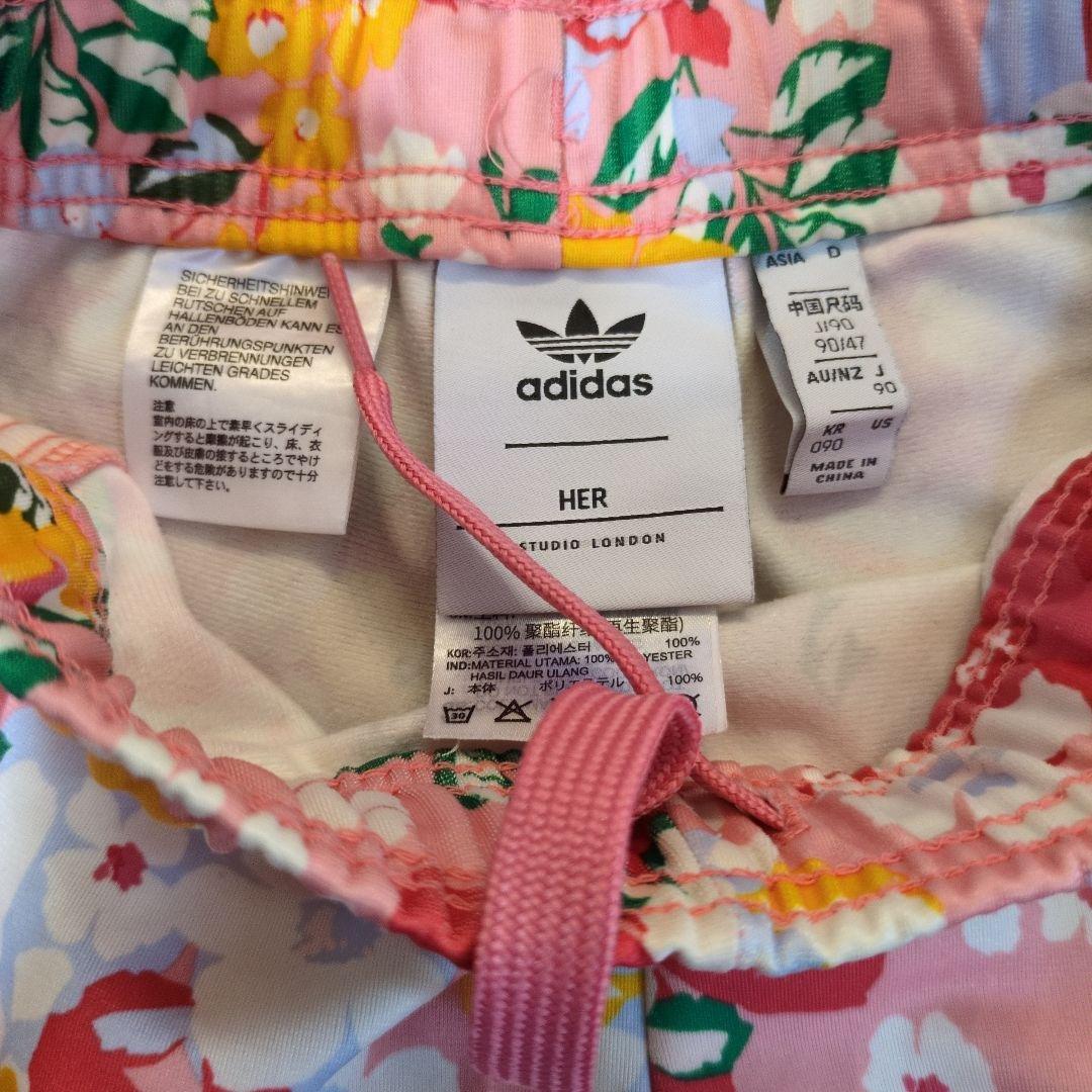 adidas 花柄 ジャージ セットアップ 女の子 花柄 90cm - メルカリ