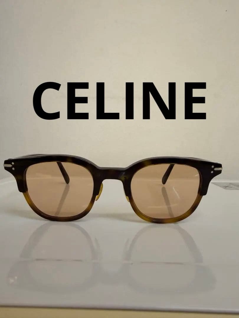 M*e様 CELINE CL41394/S べっ甲柄 サングラス メガネ　度なし CELINE セリーヌ べっ甲柄 サングラス アイウェア ブラウン系｜Yahoo