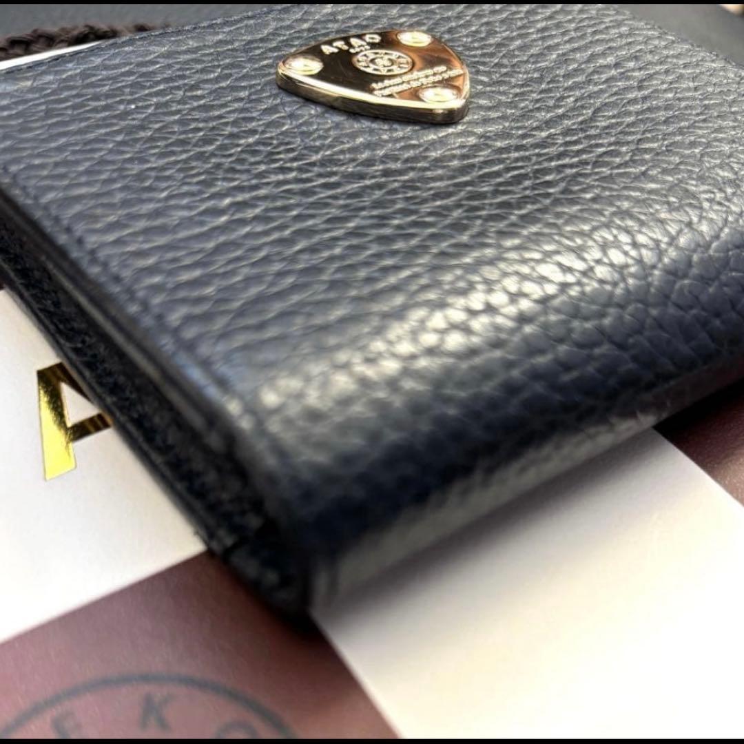 ATAO ミリモ ケリー 2つ折り財布 ネイビー - メルカリ