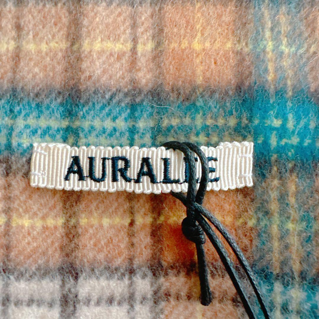 新品タグ付 23AW AURALEE カシミア チェック ストール マフラー - メルカリ
