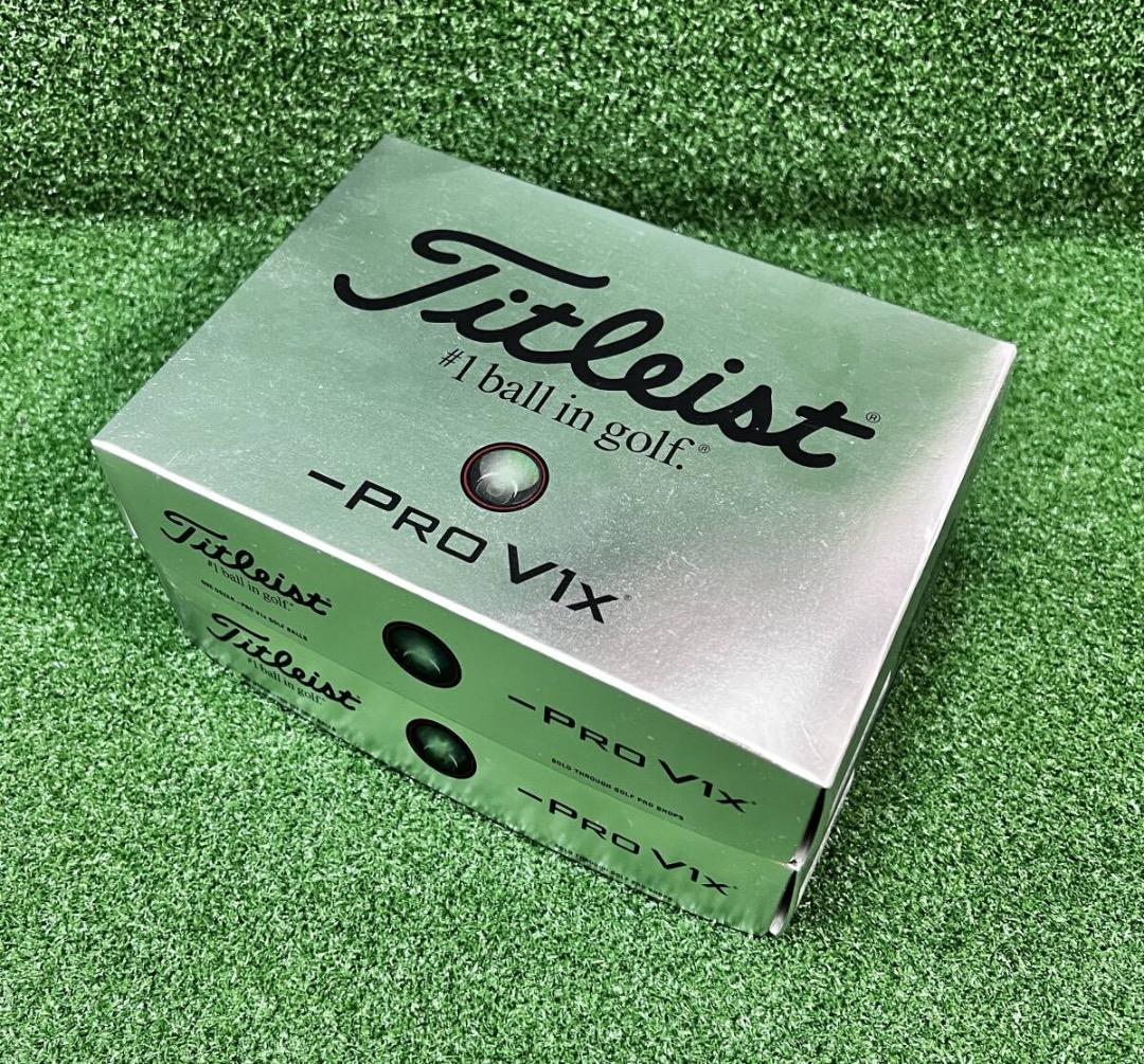 Titleist PRO V1x【レフトダッシュ】 新品未使用正規品　２ダース Titleist（タイトリスト） PRO V1X LEFT DASH プロV1X レフトダッシュ