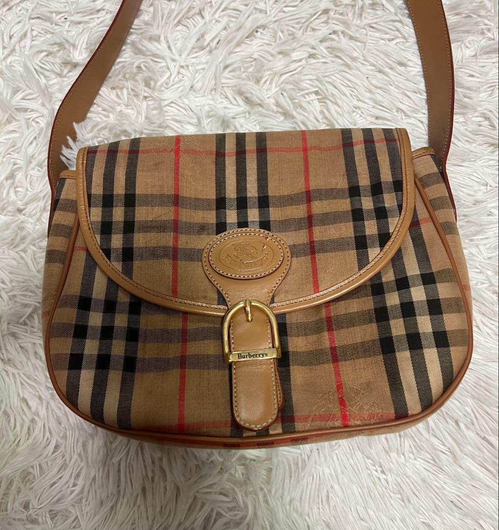 Burberry チェック柄 ショルダーバッグ - メルカリ