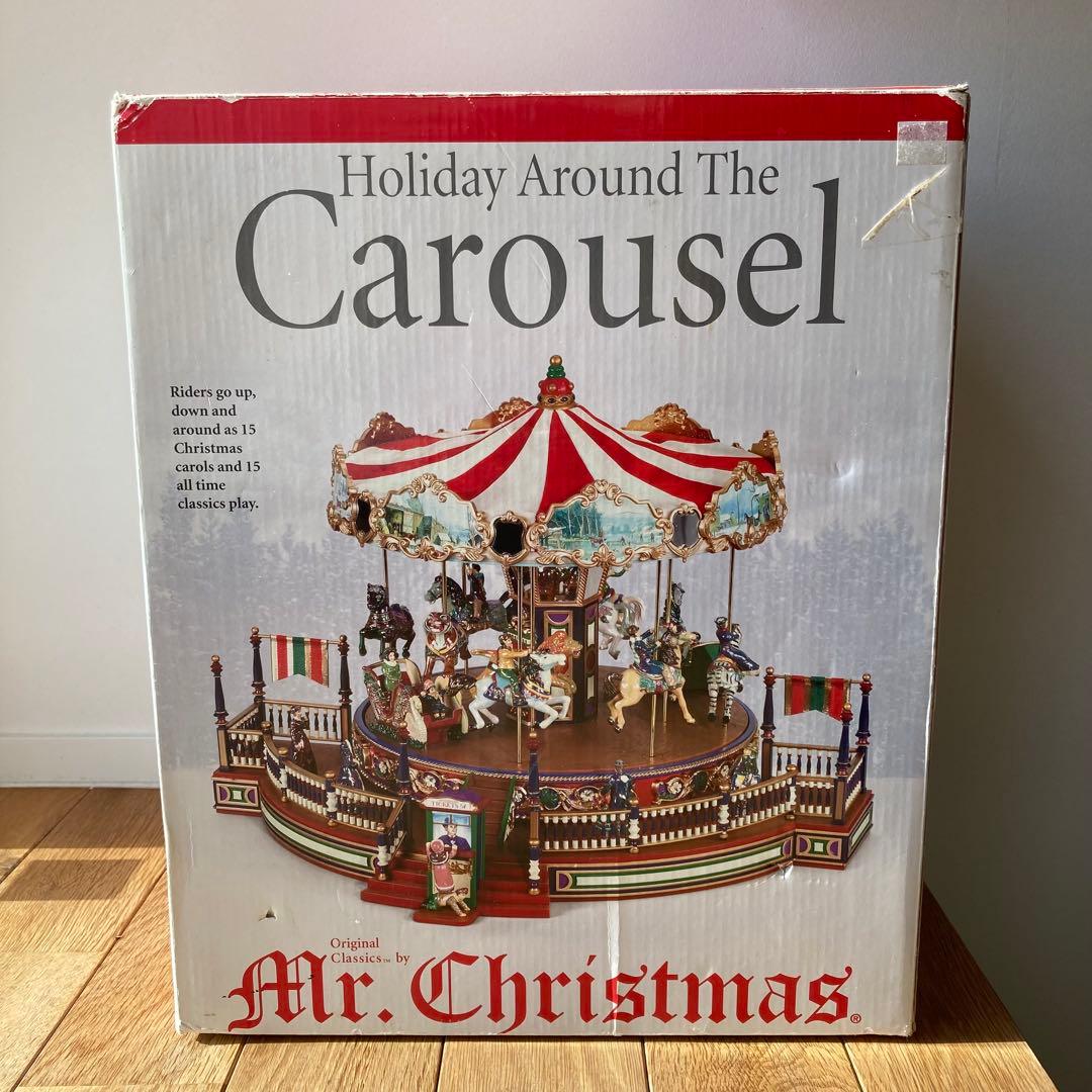 【訳あり】ミスタークリスマス メリーゴーランド カルーセル オルゴール レア】ミスタークリスマス メリーゴーランド オルゴール カルーセル