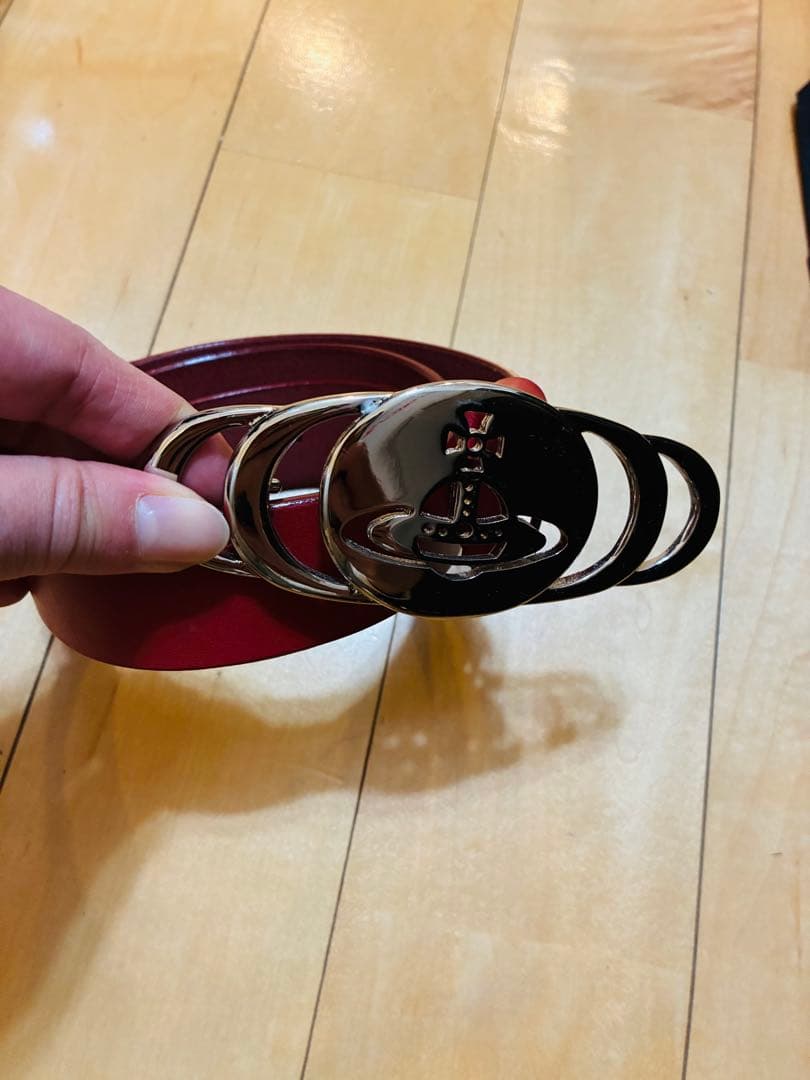 Vivienne Westwood レザーベルト 赤 中古・古着通販】Vivienne Westwood (ヴィヴィアンウエストウッド
