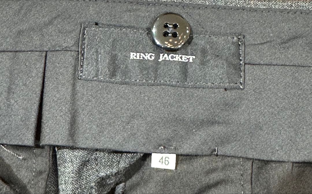 RING JACKET スラックス 46サイズ ダブルプリーツ 美品　フレスコ RING JACKET OUTLET