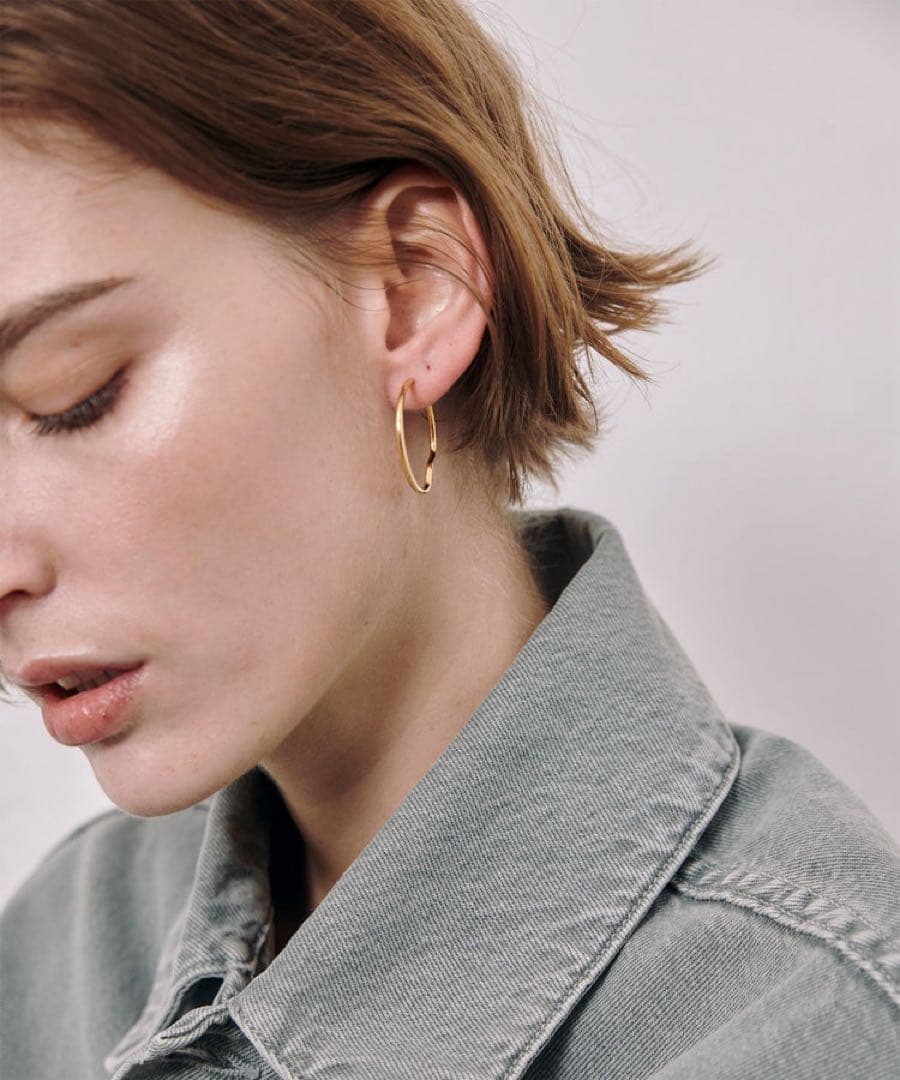 【美品】MARIA BLACK  25 HOOP GOLD MARIA BLACK Copenhagen 25 Hoop Gold