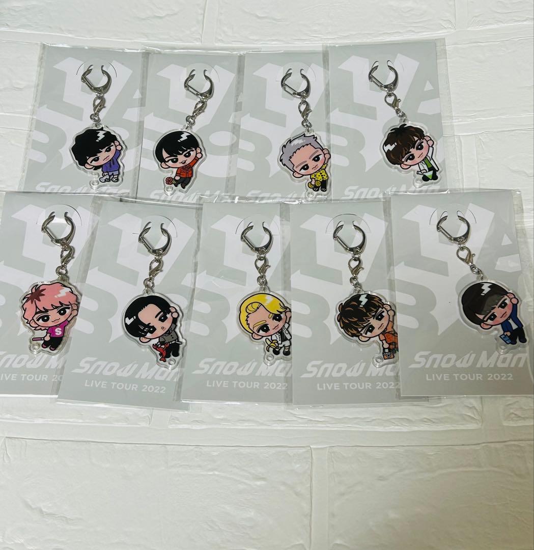 Man すのチル アクリルキーホルダー　スノ　アクキー 全員　セット SnowMan すのチル アクリルキーホルダー スノラボ 9人 全員セット