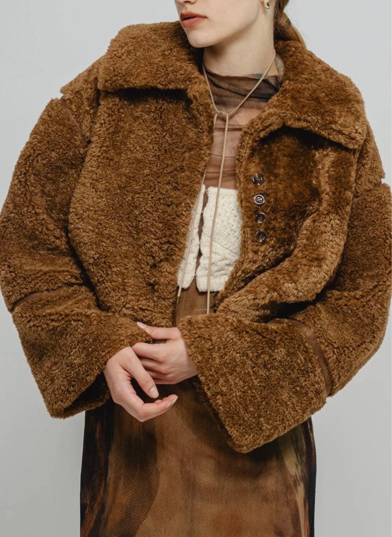 Eaphi】ECOFUR SHORT JACKET - メルカリ